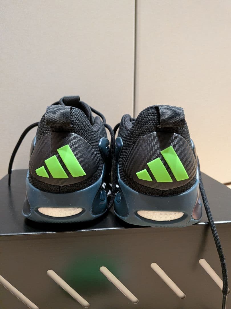 adidas バスケットシューズ 25.5cm 黒/青