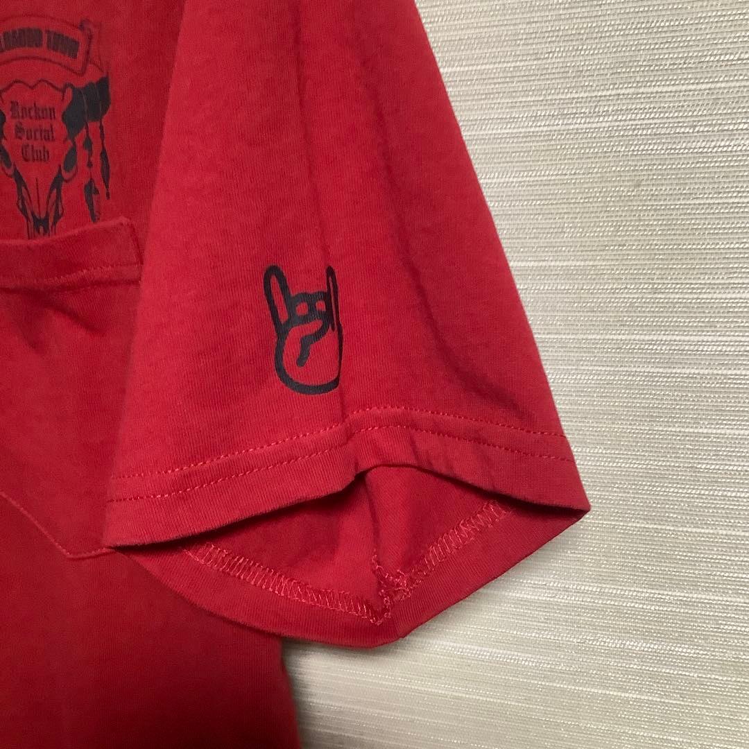 Rockon Social Club 赤 Tシャツ　M 成田昭次