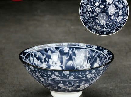 青花の茶碗復古青磁セット
