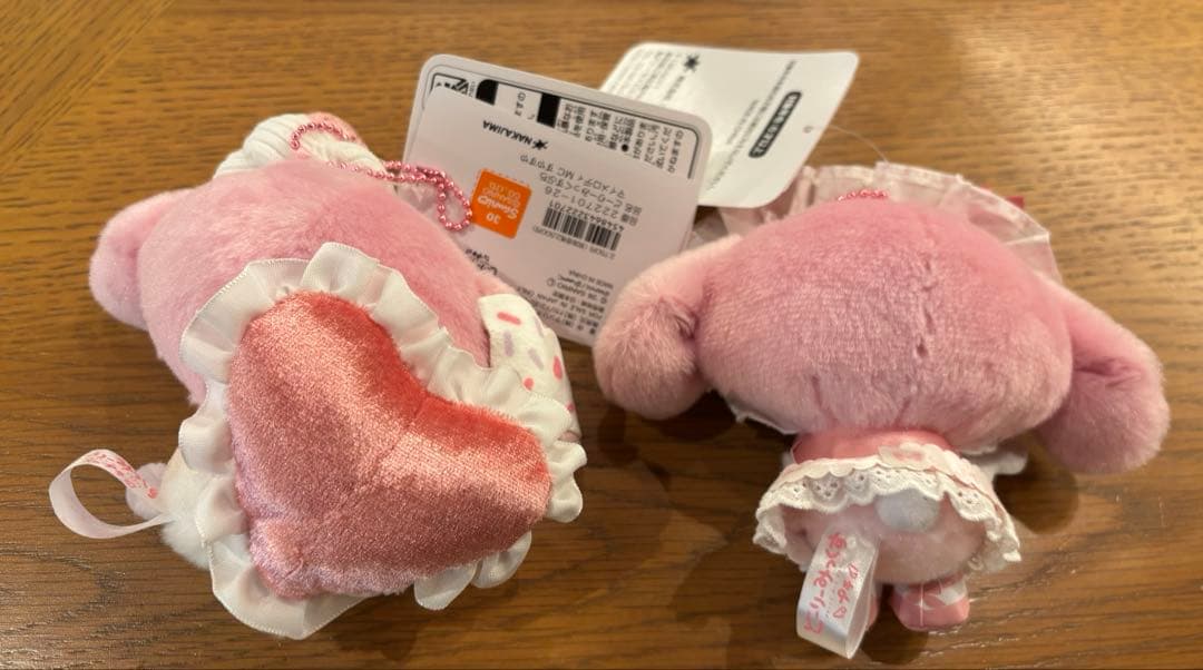 マイメロディ&マイスウィートピアノ×ドーリーミックスプチ　マスコット　ぬいぐるみ