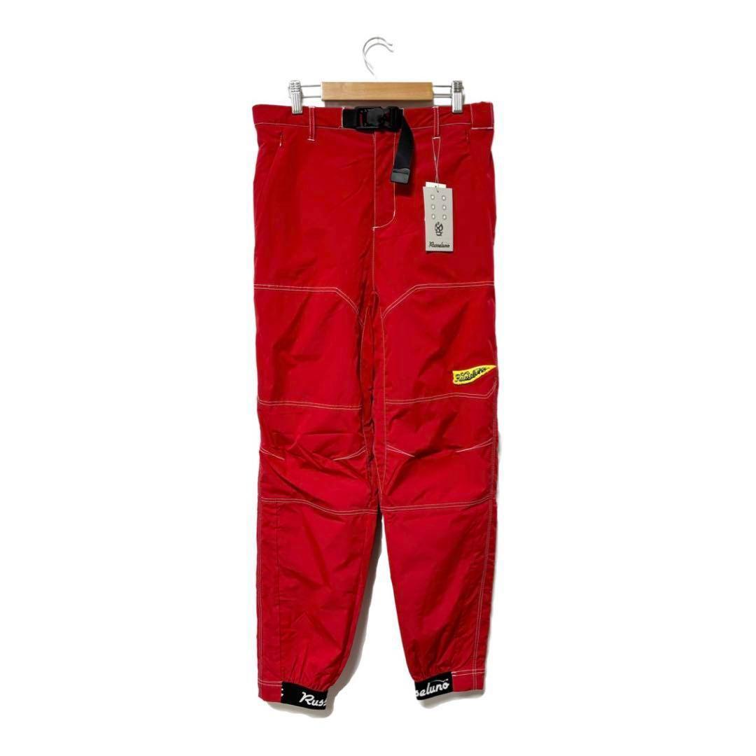 新品 ラッセルノ ゴルフ ウィンド ストップ ロング パンツ レッド L 5
