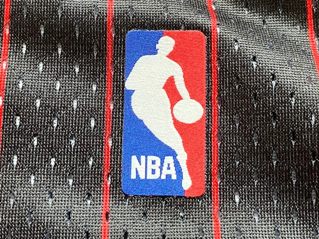 ★未使用品 NBA デニス・ロッドマン ブルズ ユニフォーム ストライプ　L