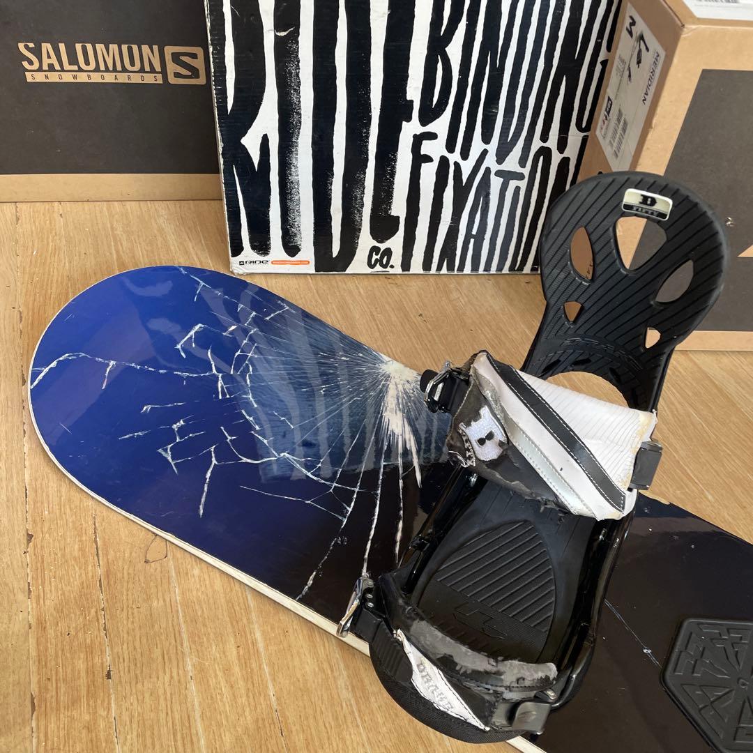 BURTON×DRAKE　バートンスノーボードセット　ドレイク　バインディング付