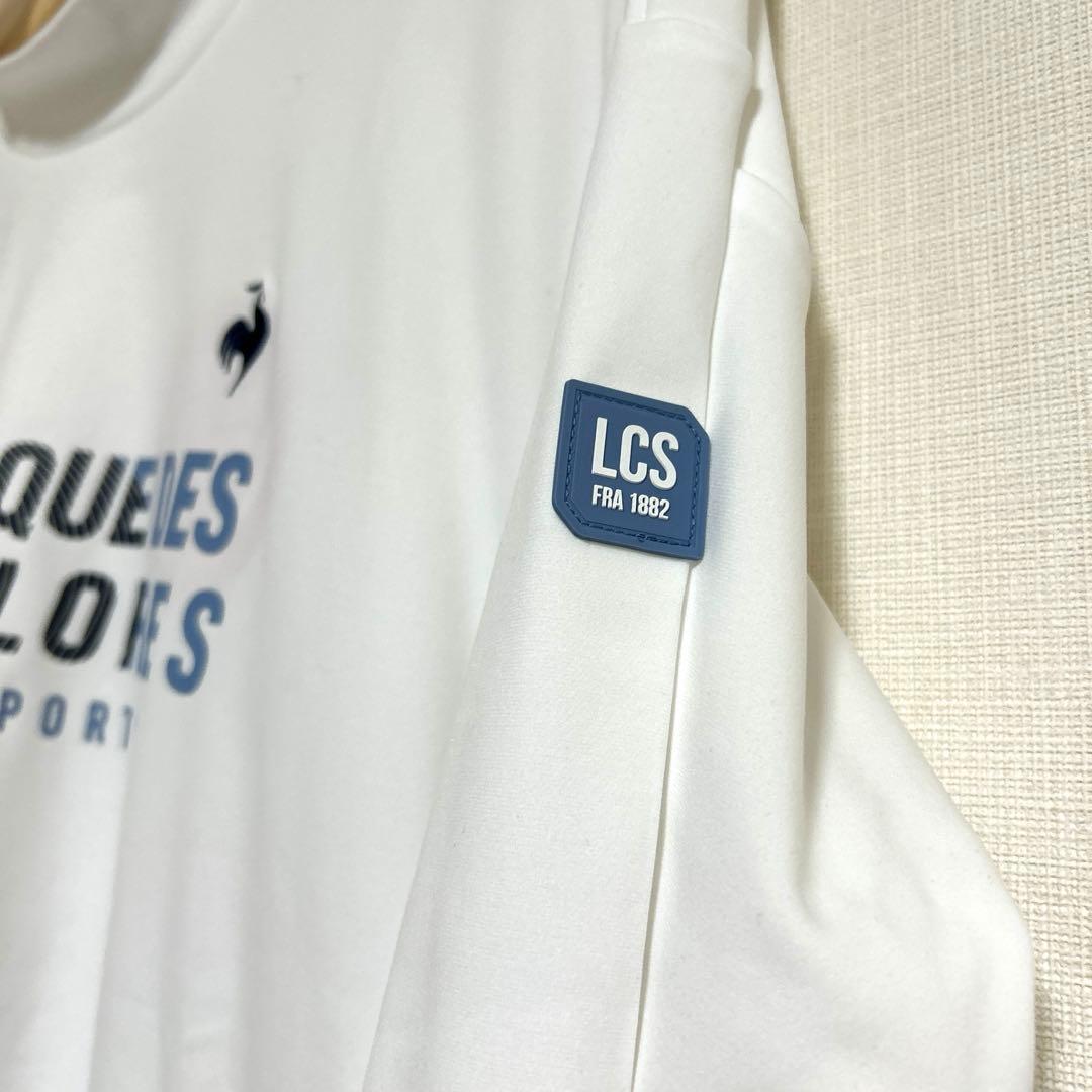 ☆【新品タグ付き】LE COQ SPORTIF 長袖モックネックシャツ　白　春