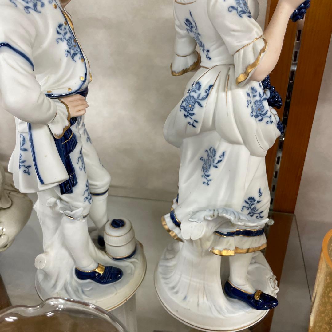 インテリア　陶製　人形　洋風