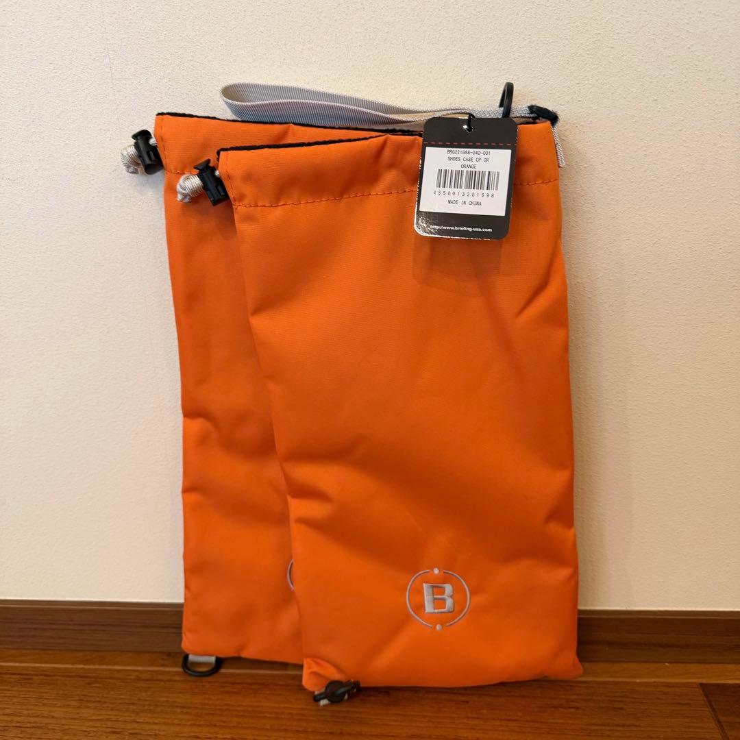 【新品】BRIEFING ブリーフィング ゴルフ シューズケース オレンジ