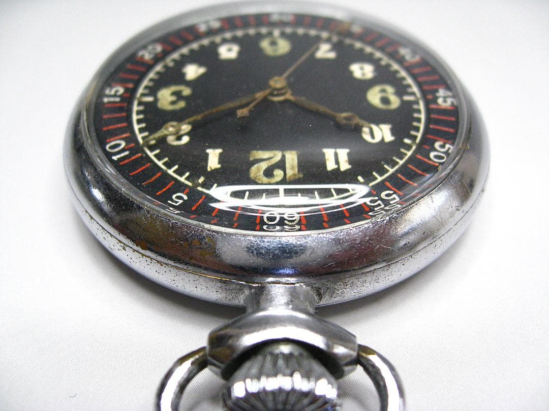#旧日本海軍 #航空隊 #天測時計 #懐中ケース組込 #動作品 #空兵 #零戦