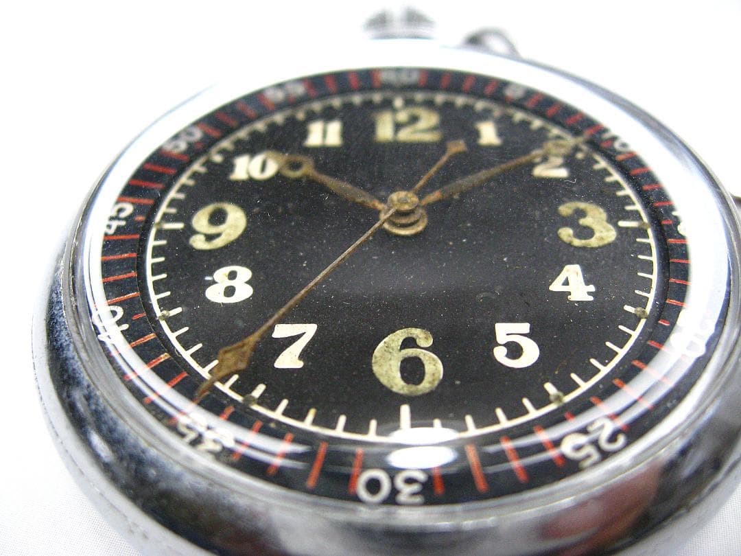 #旧日本海軍 #航空隊 #天測時計 #懐中ケース組込 #動作品 #空兵 #零戦