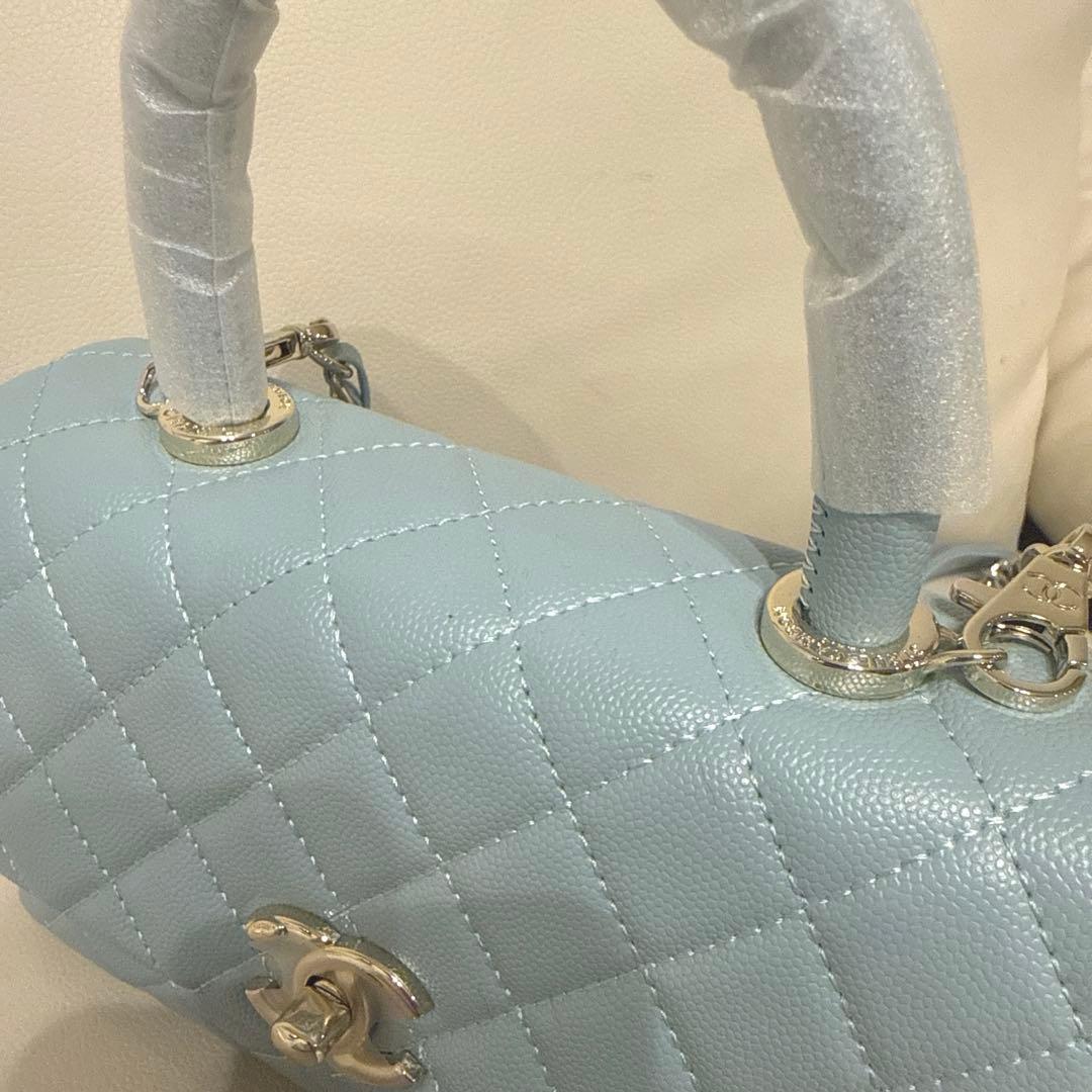 大人気水色‼️CHANEL ココハンドル　24センチ　ノベルティ