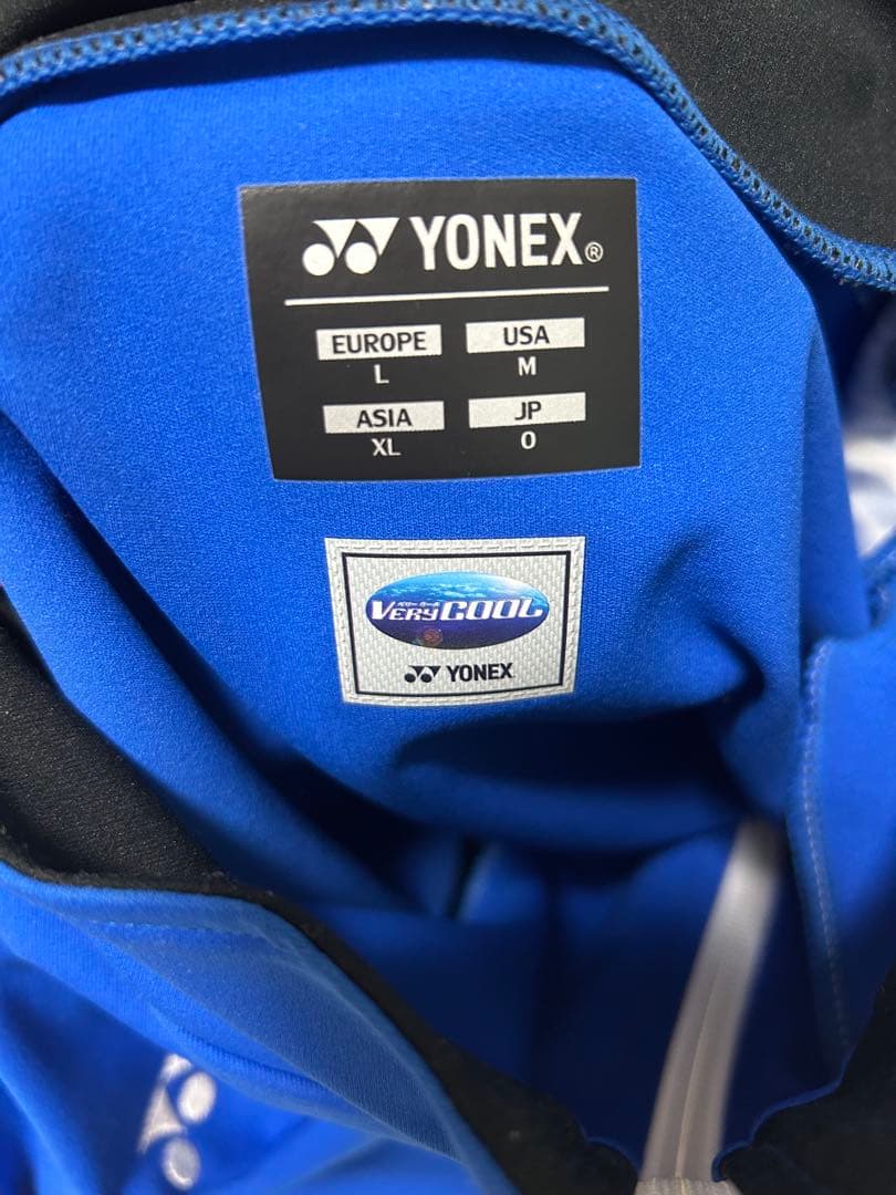 YONEX 青 ウォームアップウェア XL