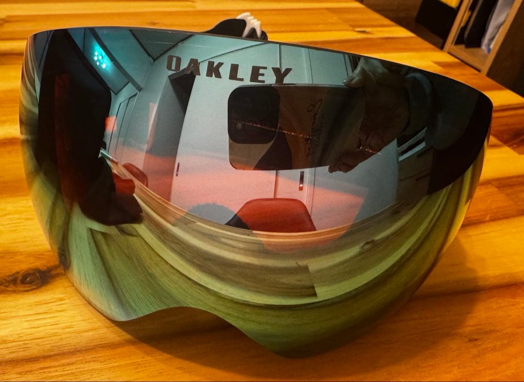 美品 OAKLEY フライトデッキ オークリー スノーボード ゴーグル　L