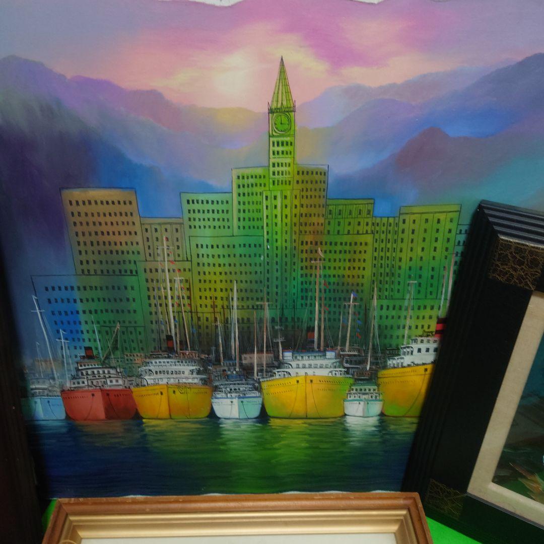 ☆★絵画　風景画　羊遣い　油彩　油絵　★☆