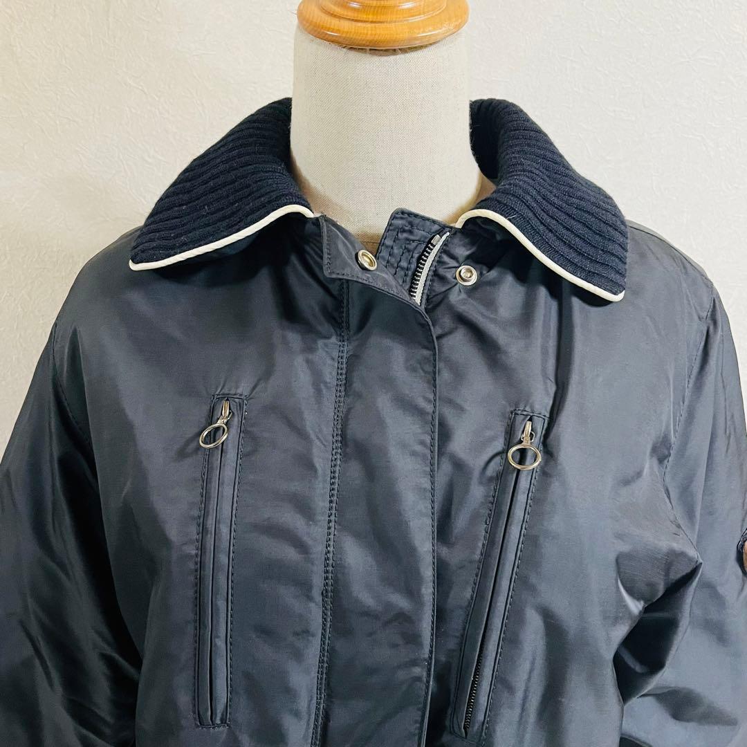 80%引き!美品 イタリア製ポストカ一ド黒ウィメンズダウンベンチコ一ト