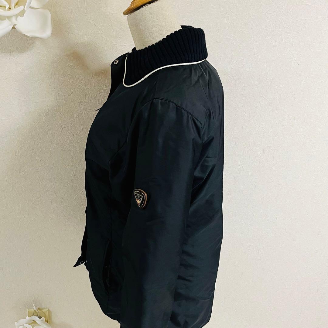 80%引き!美品 イタリア製ポストカ一ド黒ウィメンズダウンベンチコ一ト
