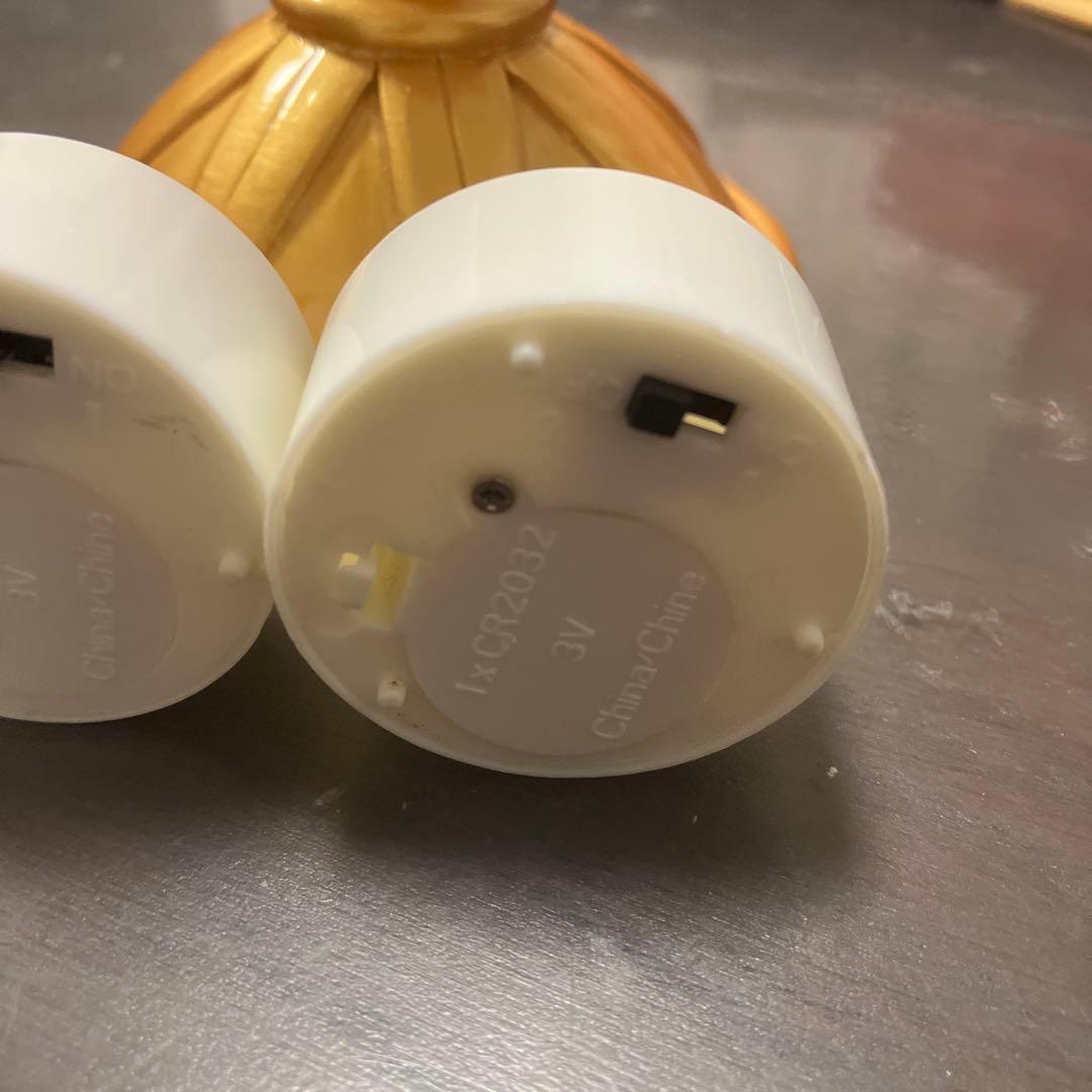ルミエール LEDキャンドルスタンド ゴールド