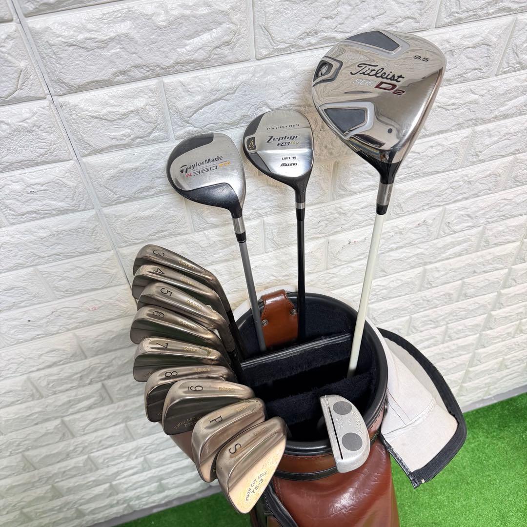 ゴルフセット　すぐ使える　Daiwa タイトリスト　飛距離抜群　メンズ　右打ち