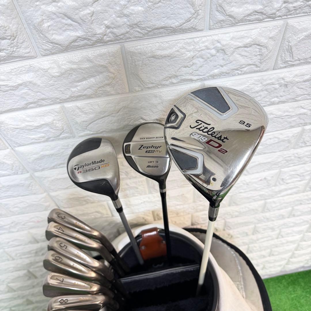 ゴルフセット　すぐ使える　Daiwa タイトリスト　飛距離抜群　メンズ　右打ち