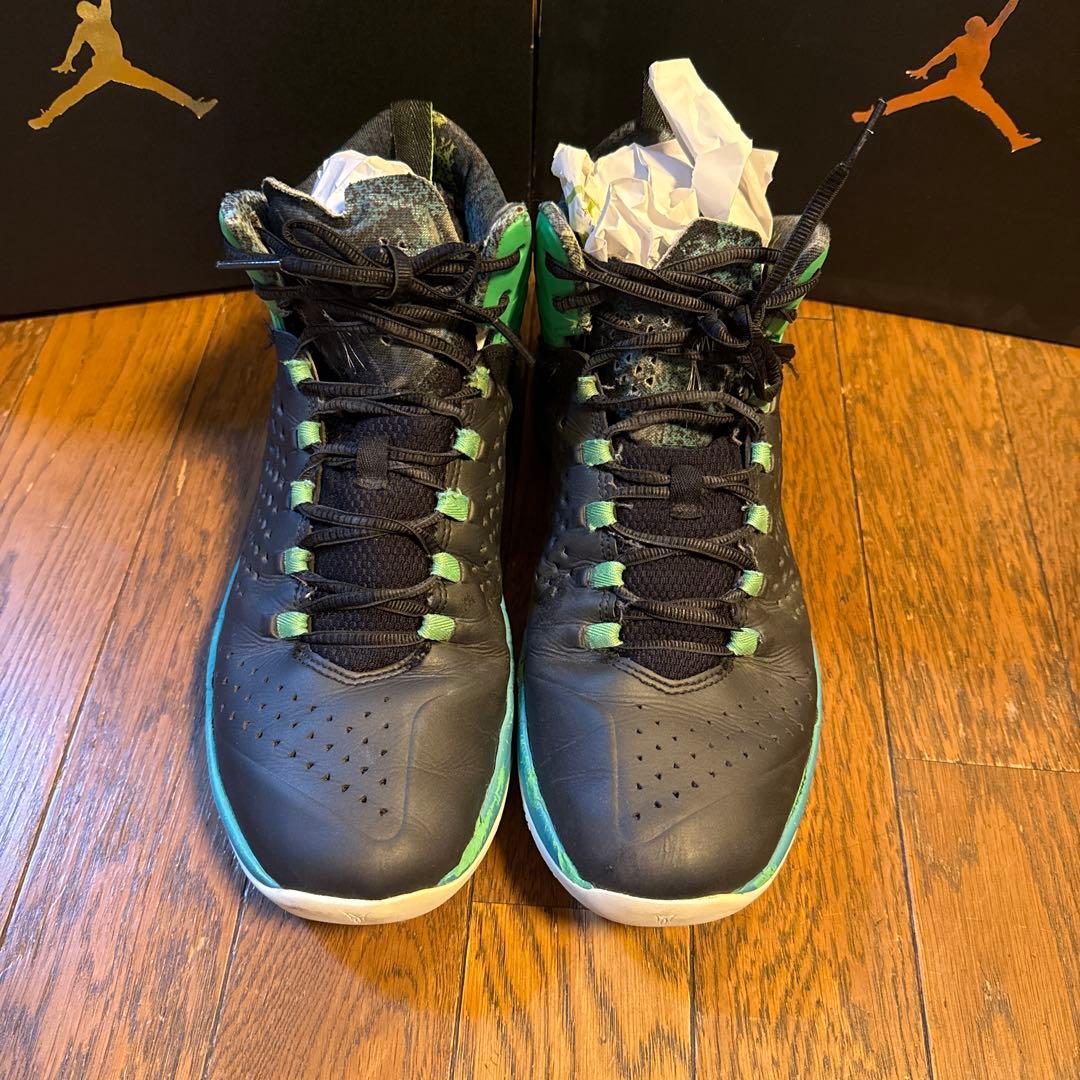 Jordan バスケットボールシューズ 黒/緑