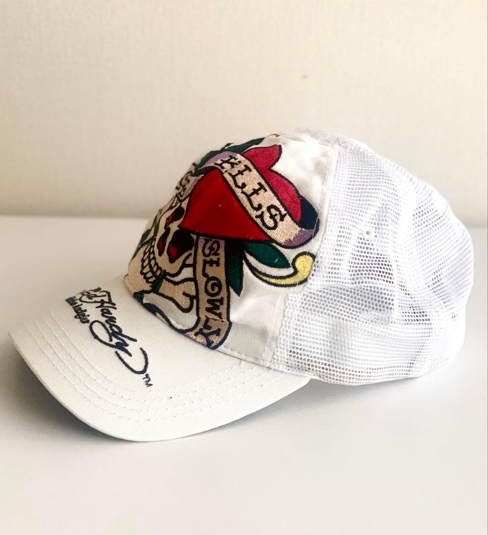 Ed Hardy スカル刺繍キャップ