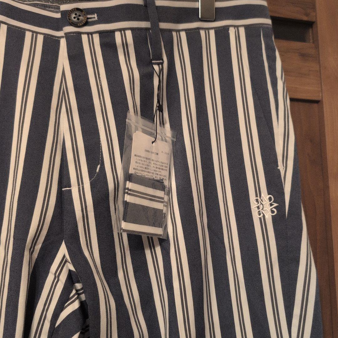 新品 st ANDREWSゴルフレジメンタルストライプパンツメンズL