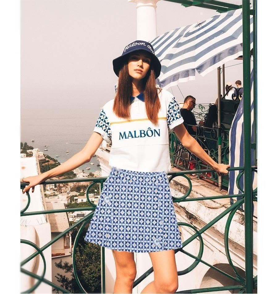 マルボンゴルフ 半袖 ポロシャツ Malbon Golf Tシャツ レディースL
