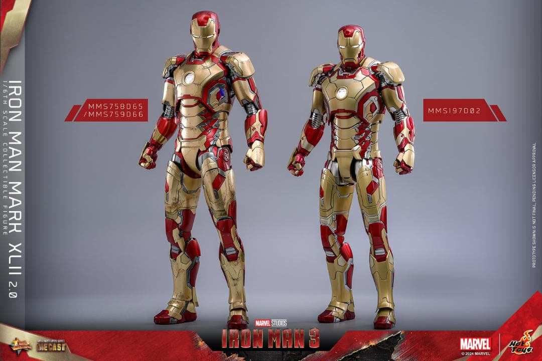 ホットトイズ 1/6 アイアンマン3 マーク42 DX版 MMS759D66B