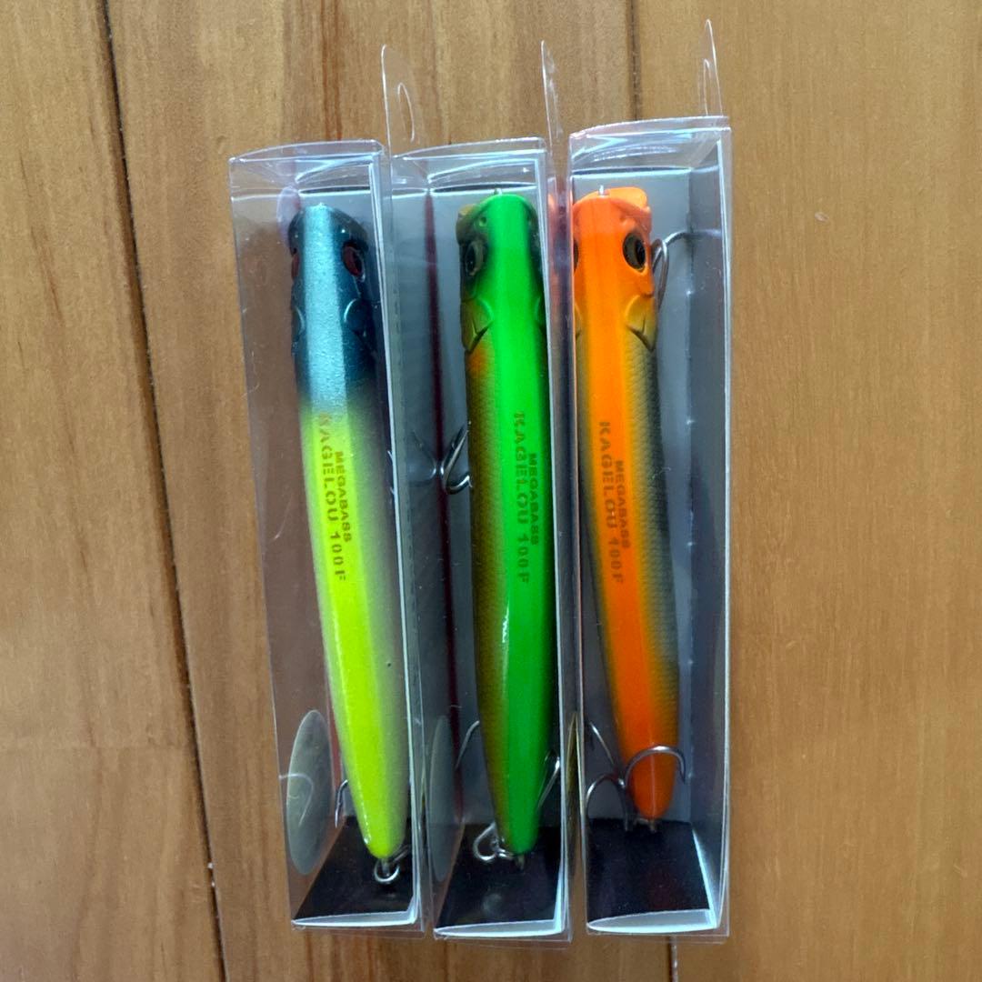 【全てオリカラ】☆Megabass カゲロウ100F 3個セット