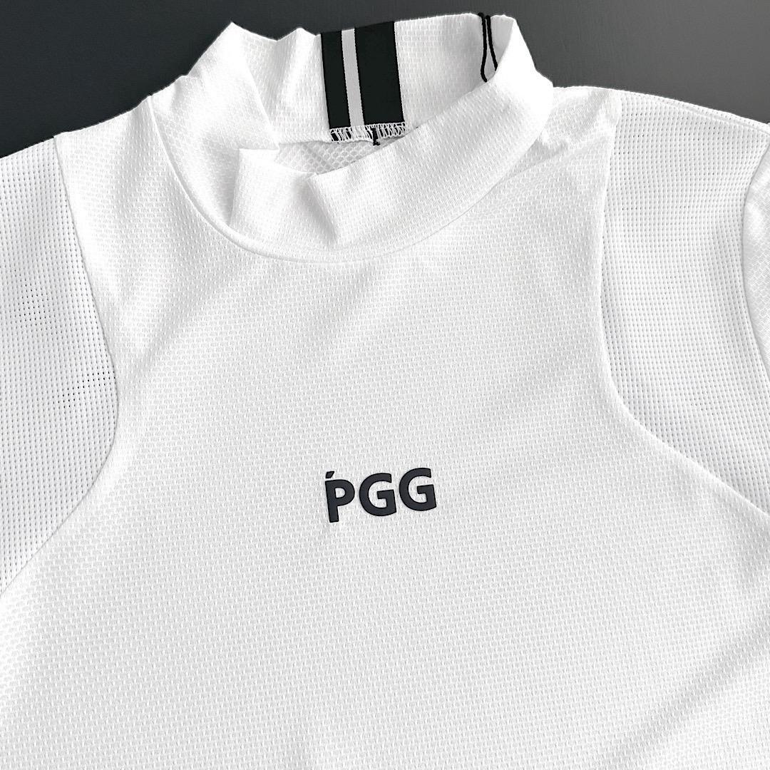 128 PGG 新品タグ付き 半袖モックネック レディース 白 サイズ0 S