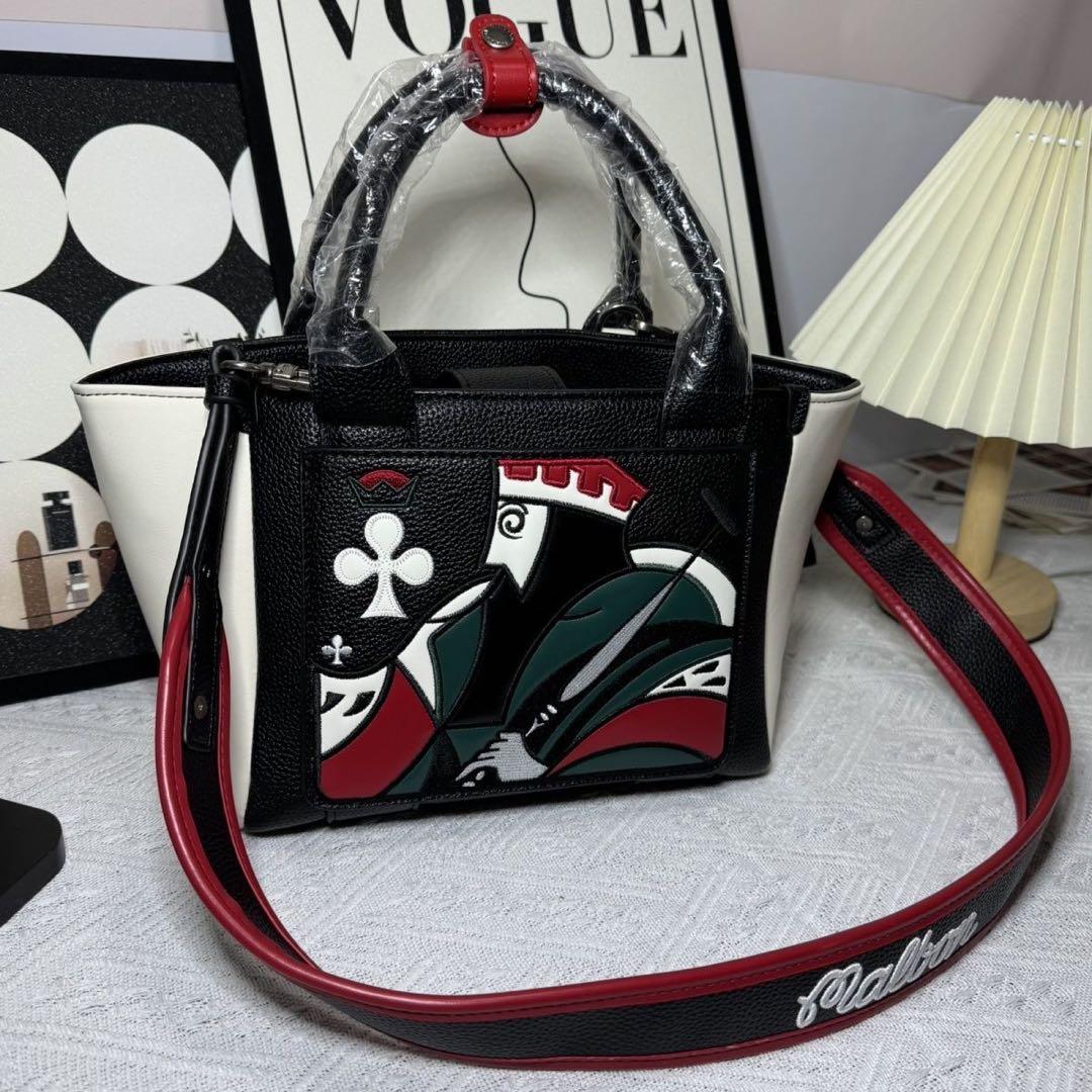 Malbon トランプデザイン バッグ　ゴルフバッグ2WAY ショルダー付