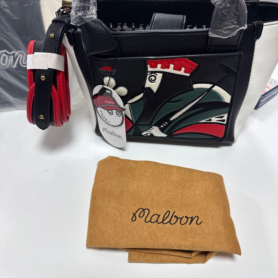 Malbon トランプデザイン バッグ　ゴルフバッグ2WAY ショルダー付