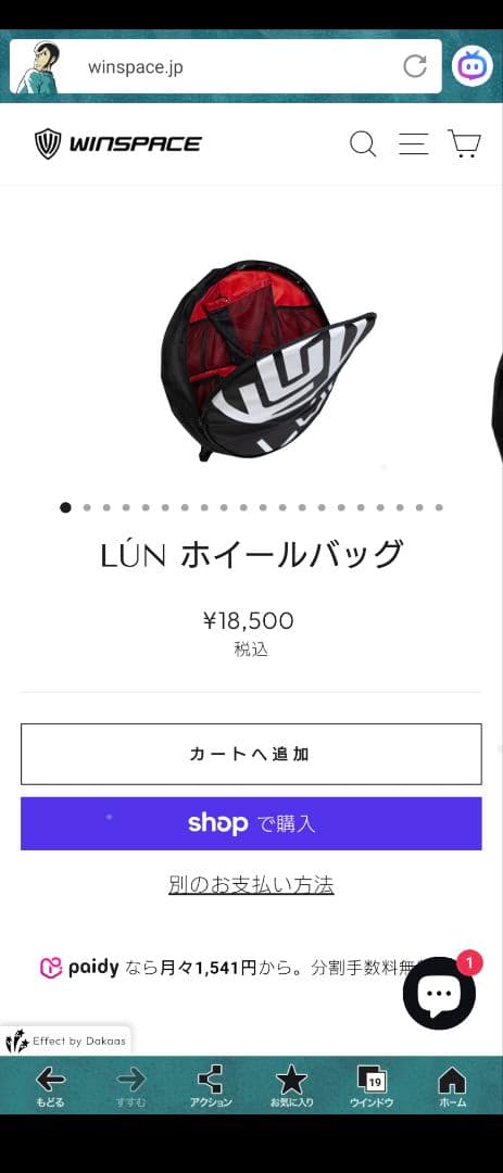 ホイールバッグ　(自転車)