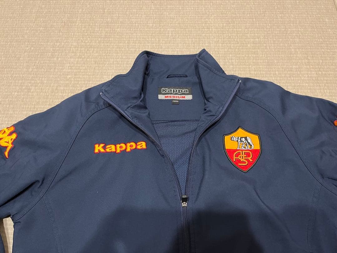Kappa AS Roma フルジップジャケット Mサイズ ネイビー