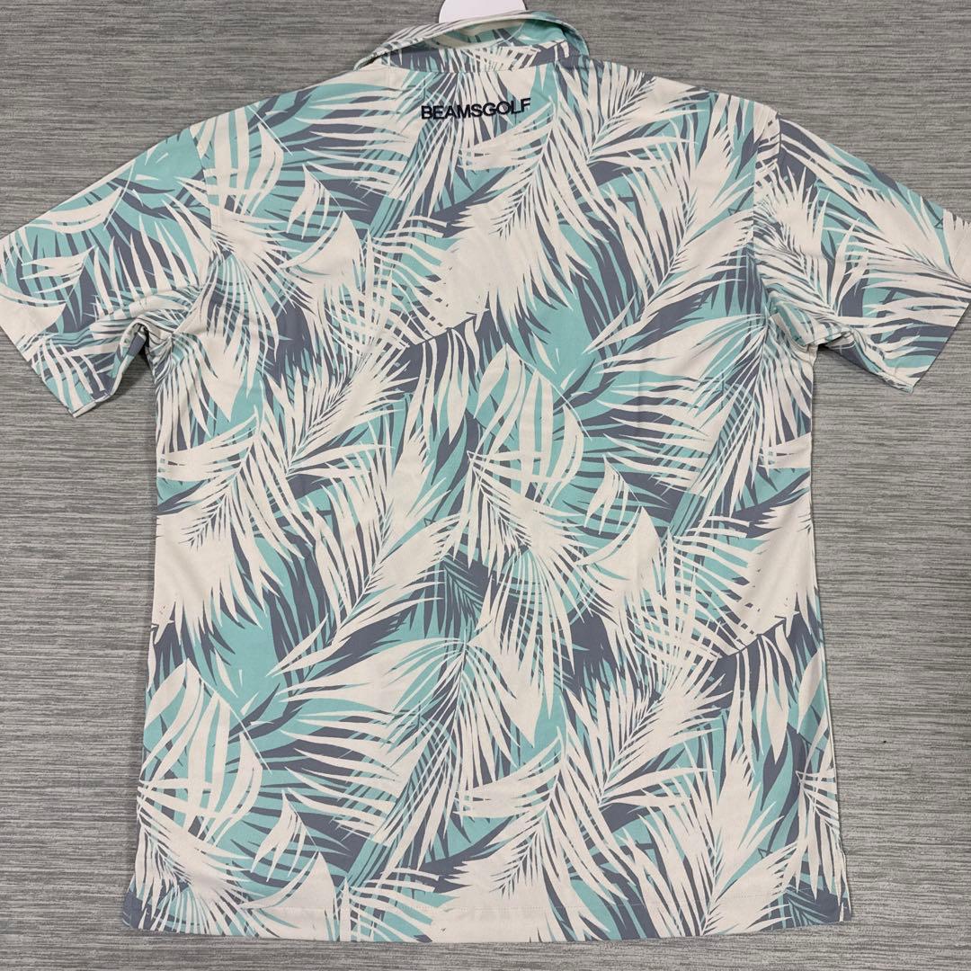 新品　BEAMS GOLF ビームスゴルフ　パームツリー　半袖　ボタンシャツS
