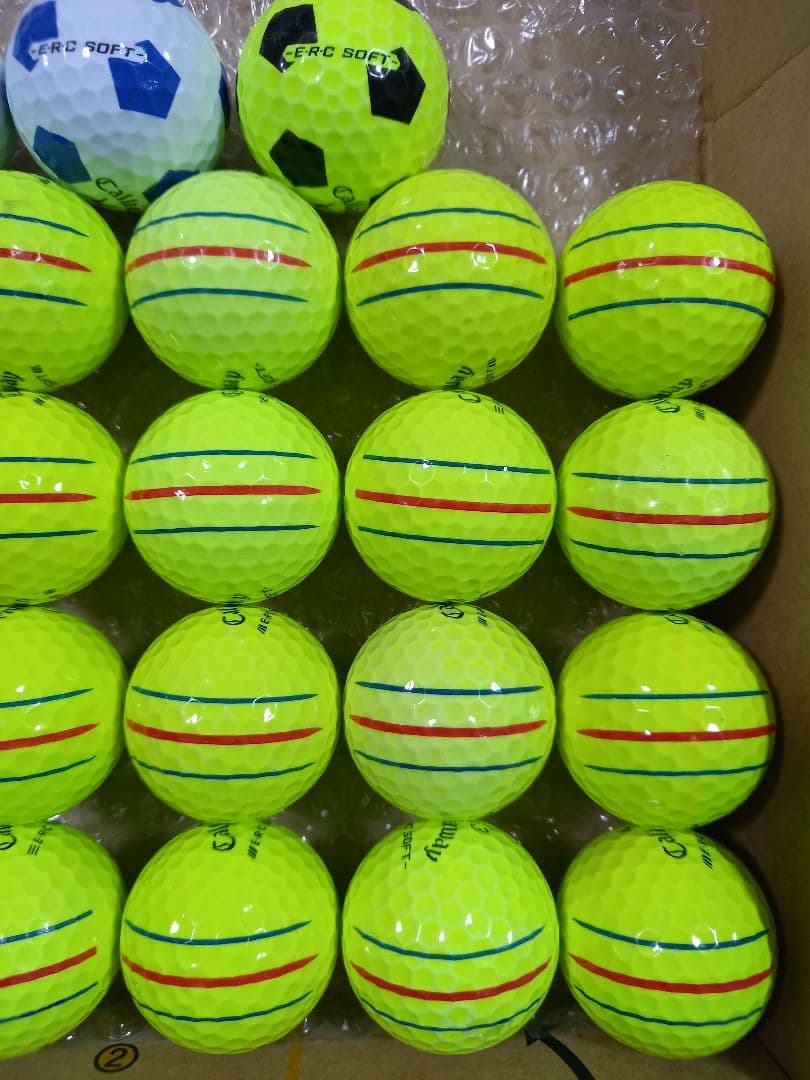 美品キャロウェイ ERC SOFT トリプルトラック ロストボール 27球