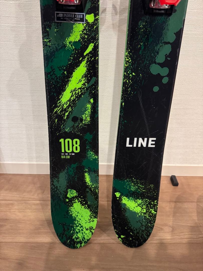 LINE BACON108 184cm スキー板ビンディングセット
