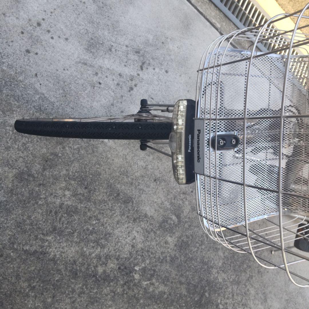 猫*様 電動自転車 シルバー 前カゴ付き
