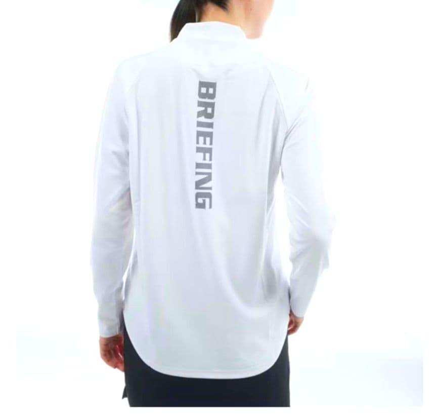 ✨美品✨BRIEFING ハイネック 長袖 シャツ 白 ブリーフィング モック