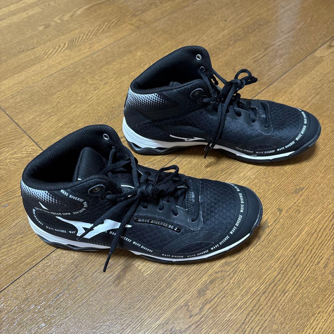 ミズノ　ウェーブダイバース　DE2 ブラック　25.5センチ