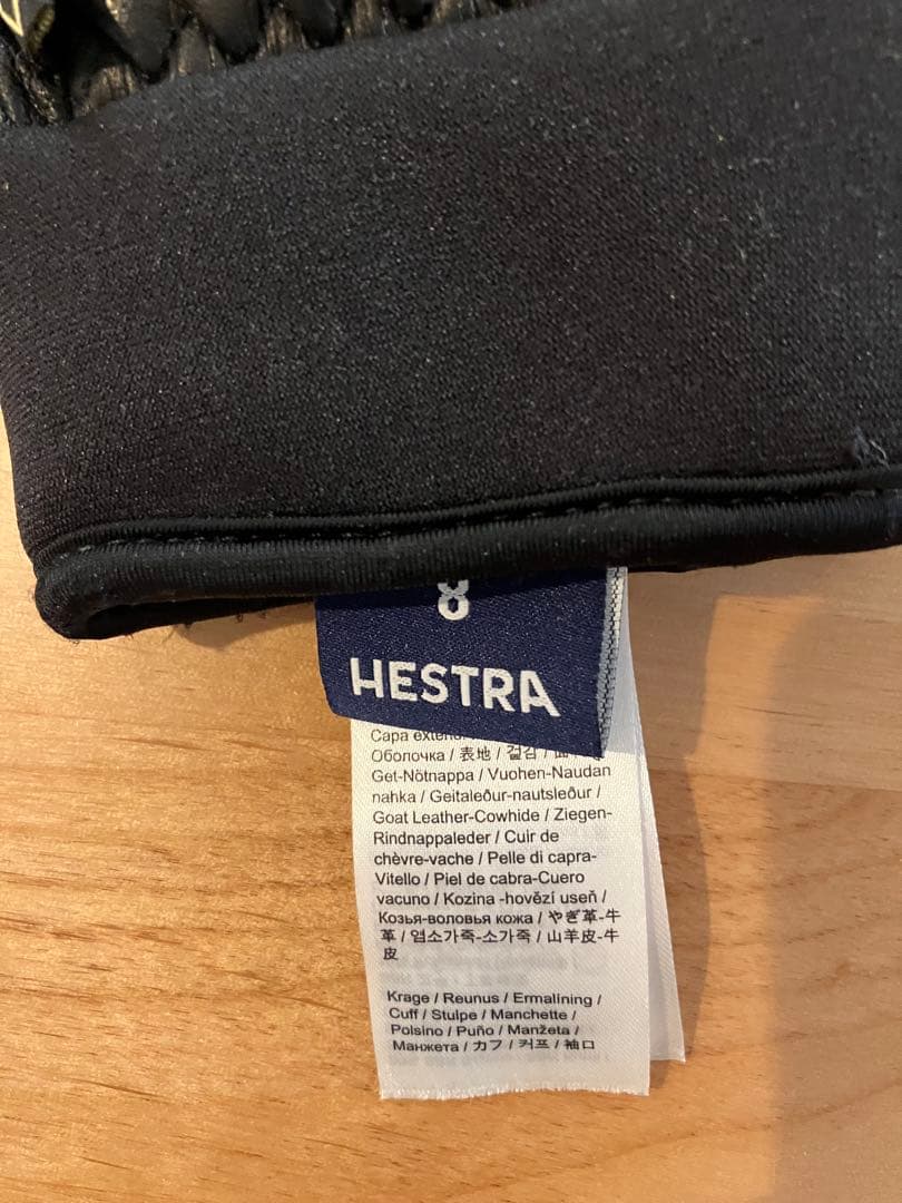HESTRA ヘストラ レザー ゴアテックスグローブ ユニセックス 8 M