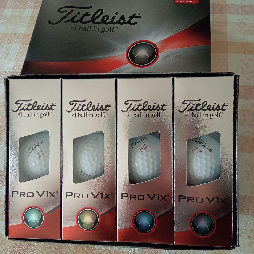 【新品】Titleist Pro V1x ゴルフボール １ダース