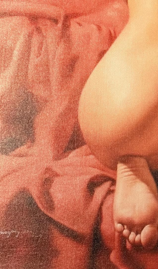 【アート作品】美しい女性をモデルにした油絵風の肖像画・絵画・裸婦画38