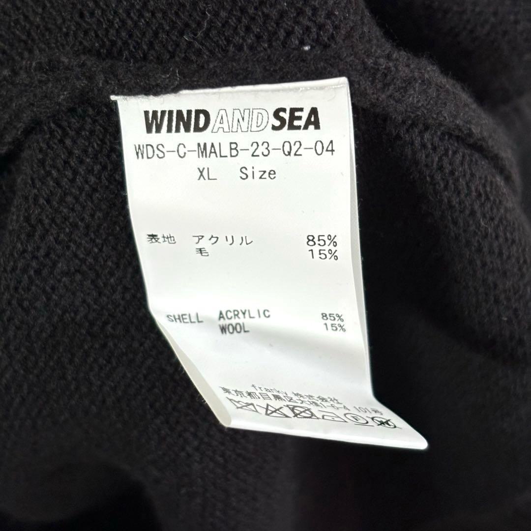 WIND AND SEA × malbon ニット　ゴルフ　ブラック　XL