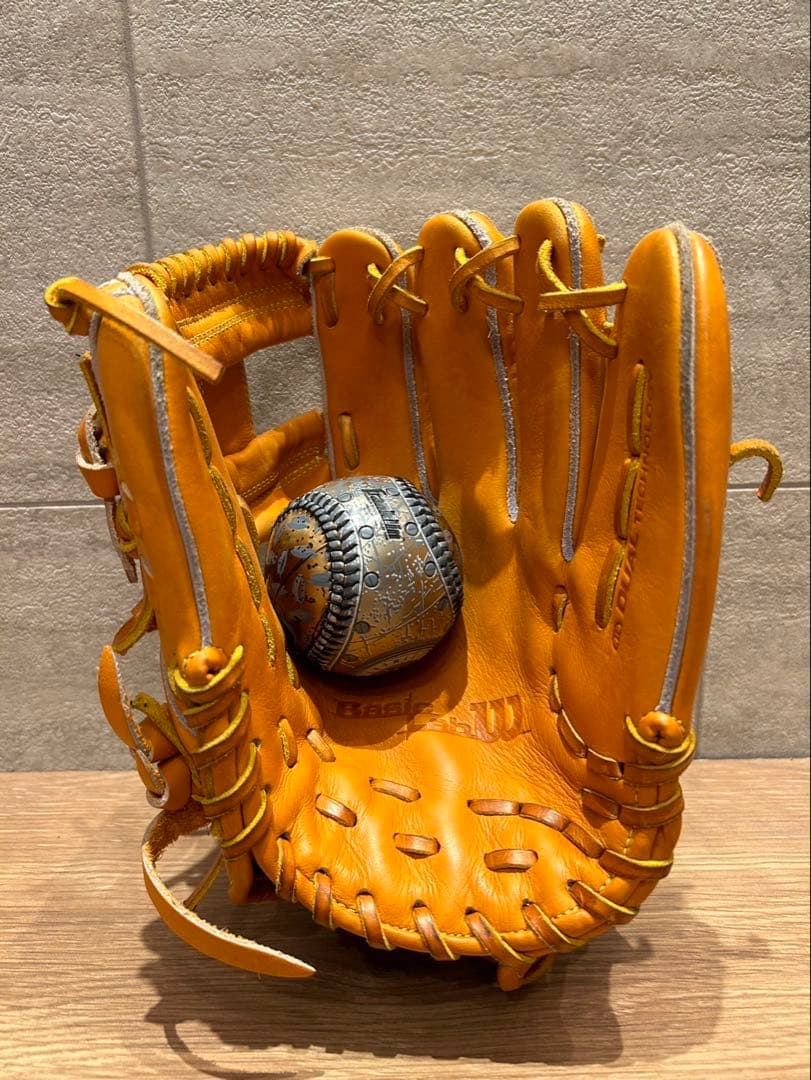 Wilson ウィルソン　野球グローブ オレンジ