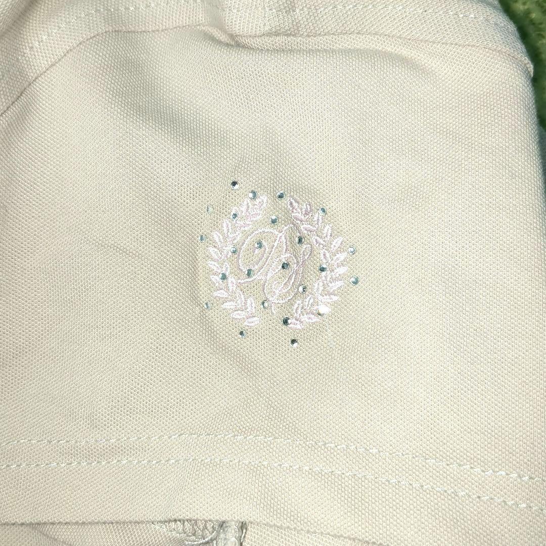 ​【美品】DAILYSPORTSデイリースポーツラインストーンゴルフポロシャツM
