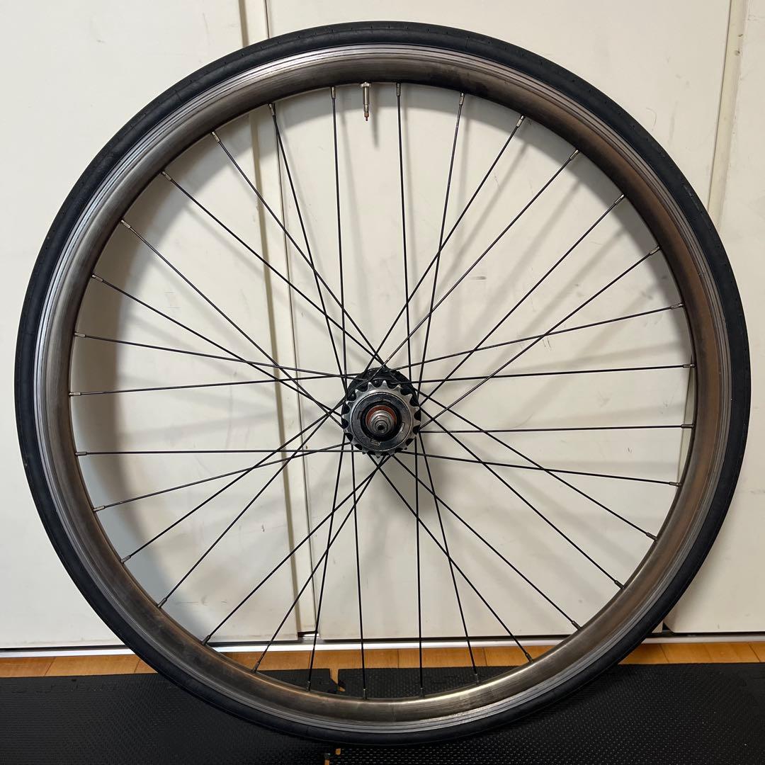フジフェザー　純正前後ホイール　パナレーサータイヤ装着　23C