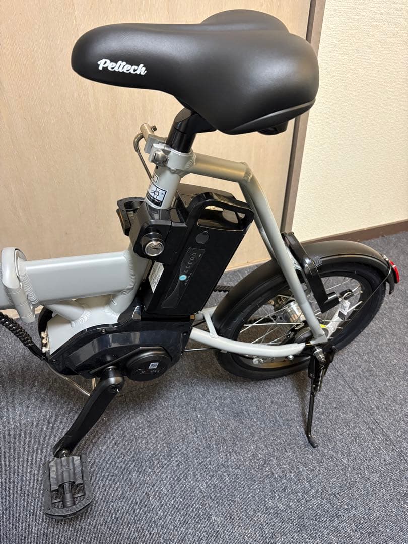 ほぼ新品 カゴ付き PELTECH X-MINI 折り畳み 電動アシスト自転車