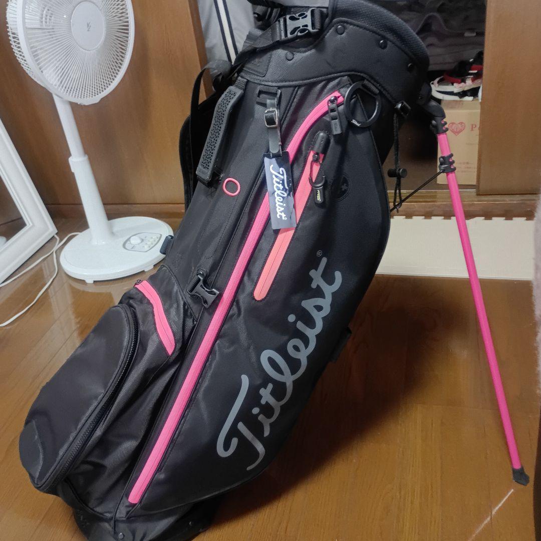 Titleist キャディバッグ ブラック/ピンク