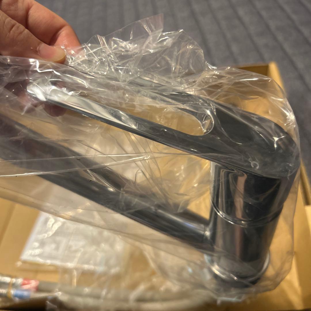 【新品】KVK 流し台用シングルレバー 混合栓 KM5011TEC