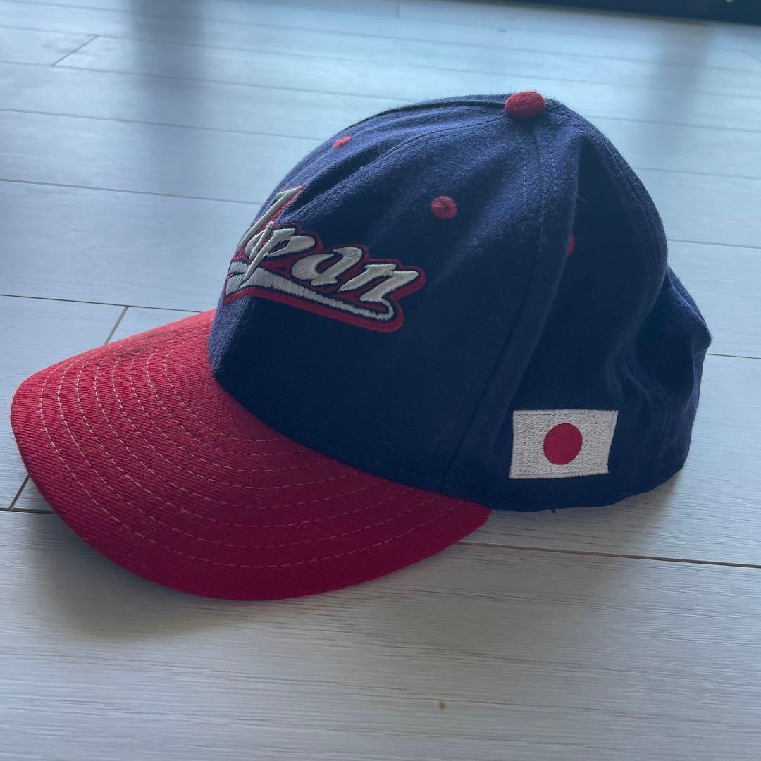 WBC日本代表 新井貴浩サイン入りキャップ ネイビー/レッド