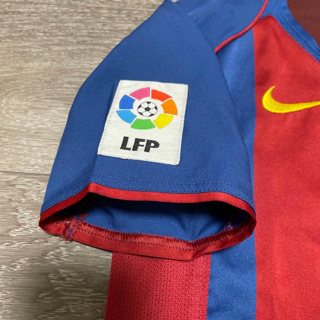 極美品 NIKE FCB FCバルセロナ エンブレム刺繍 ユニフォーム 140